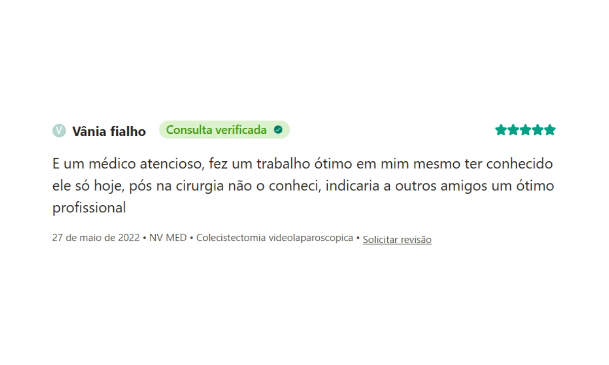 Avaliação de paciente no Google · 03